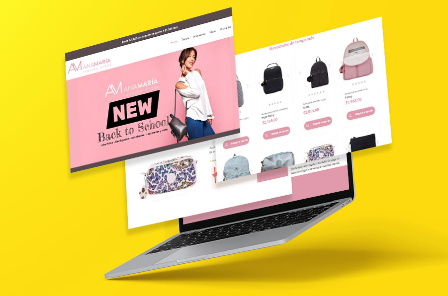 Ana Maria Fashion store, diseño por 3 Conceptos Diseño Gráfico, diseño web