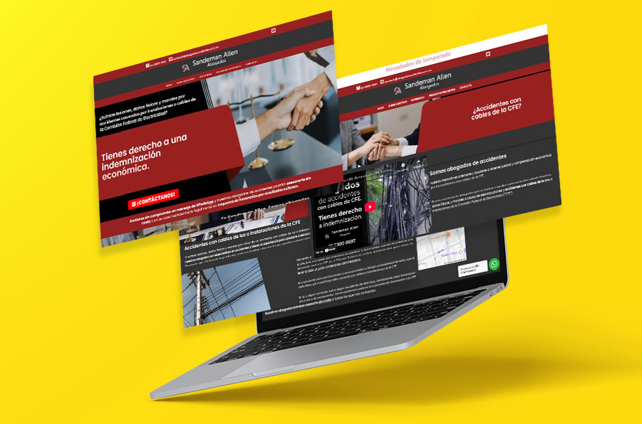 Sandeman Allen, diseño por 3 Conceptos Diseño Gráfico, diseño web